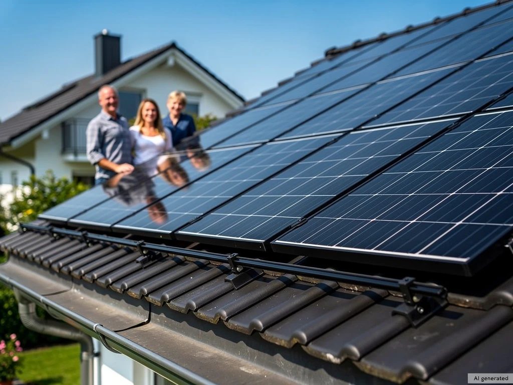 10 kW Photovoltaikanlage auf einem Einfamilienhaus